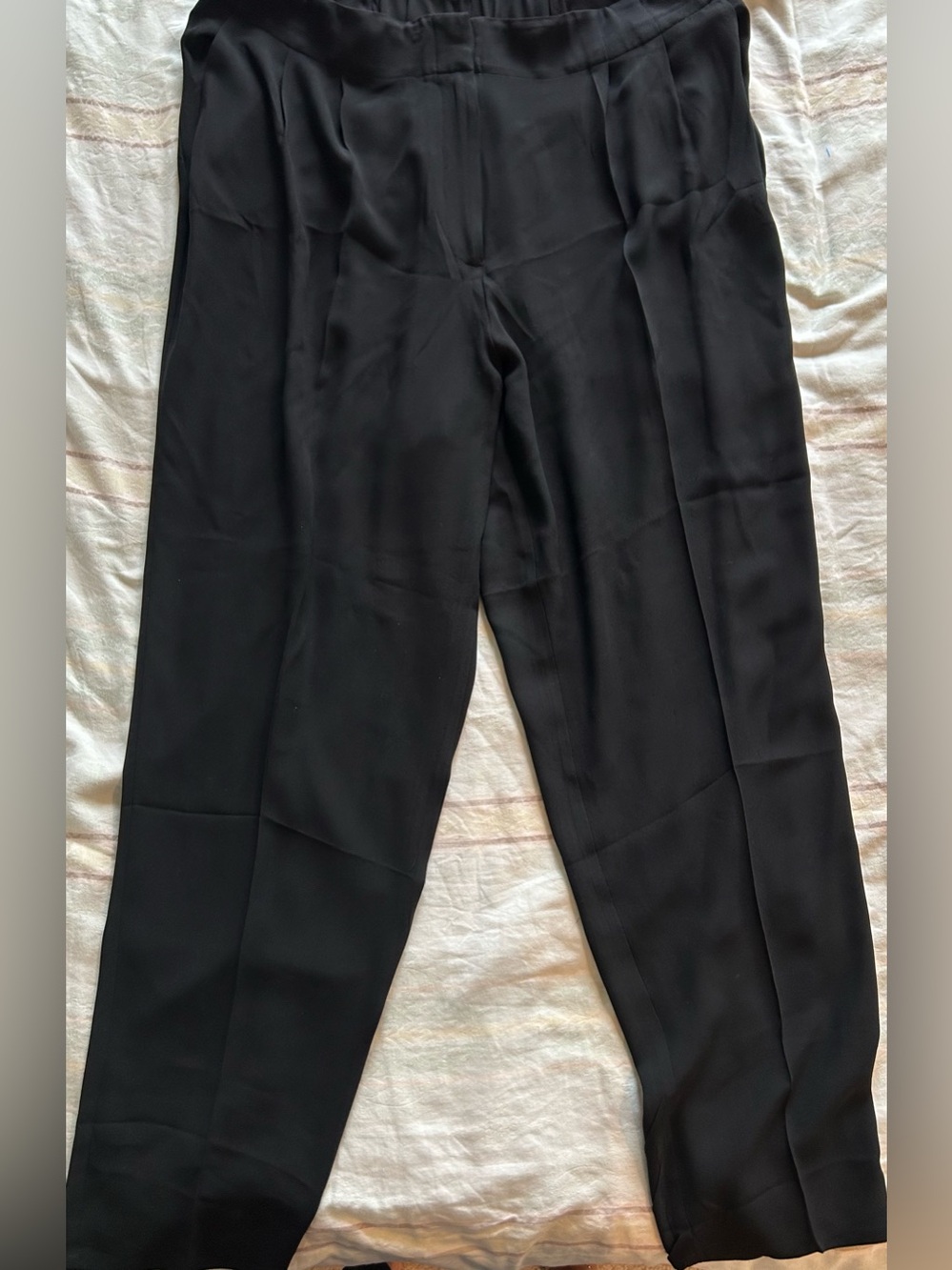 Eileen Fisher Women’s Classic 100% Silk Pleated Dress Pants -L